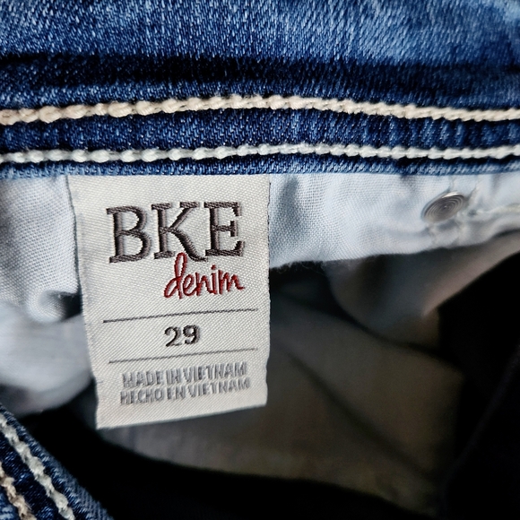 BKE Payton Jeans Mid Rise 29 Measures 34/26 Stone Wash - Picture 7 of 8